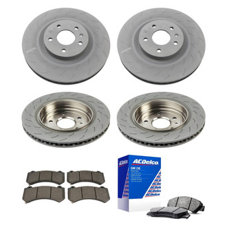 ACDelco® - GM Genuine Parts™ Plain Front and Rear Brake Kit with Semi-Metallic Pads