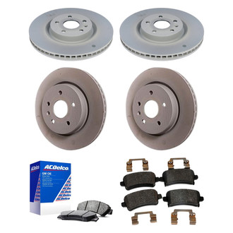 ACDelco® - GM Genuine Parts™ Plain Front and Rear Brake Kit with Semi-Metallic Pads