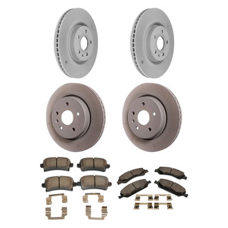 ACDelco® - GM Genuine Parts™ 1-Piece Plain Brake Kit with Semi-Metallic Brake Pads