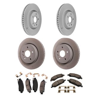 ACDelco® - GM Genuine Parts™ Plain Front and Rear Brake Kit with Semi-Metallic Pads