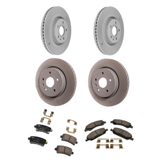 ACDelco® - GM Genuine Parts™ Plain Front and Rear Brake Kit with Semi-Metallic Pads