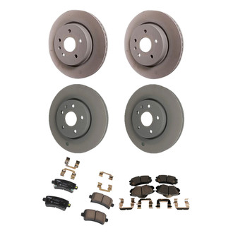ACDelco® - GM Genuine Parts™ Plain Front and Rear Brake Kit with Semi-Metallic Pads