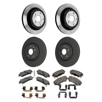 ACDelco® - GM Genuine Parts™ 1-Piece Plain Brake Kit with Semi-Metallic Brake Pads