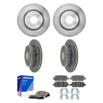 ACDelco® - Silver™ Front and Rear Brake Kit with Ceramic Pads