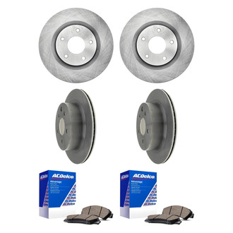 ACDelco® - Silver™ Front and Rear Brake Kit with Ceramic Pads