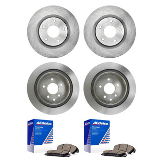 ACDelco® - Silver™ Front and Rear Brake Kit with Ceramic Pads