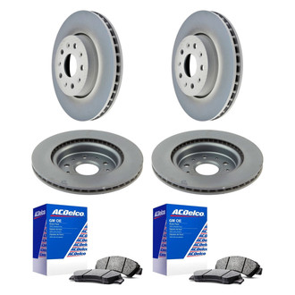 ACDelco® - GM Genuine Parts™ Plain Front and Rear Brake Kit with Semi-Metallic Pads
