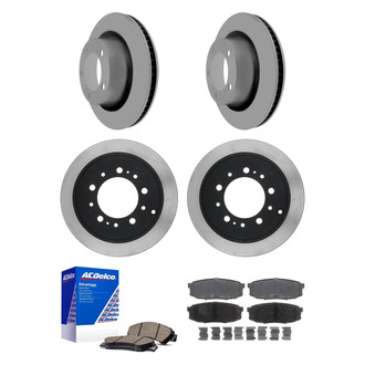 ACDelco® - Silver™ Front and Rear Brake Kit with Ceramic Pads