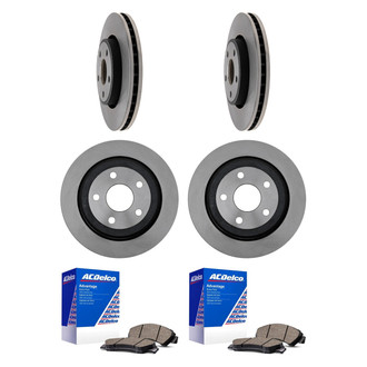 ACDelco® - Silver™ Front and Rear Brake Kit with Ceramic Pads