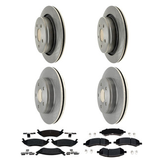 ACDelco® - Silver™ Front and Rear Brake Kit with Semi-Metallic Pads