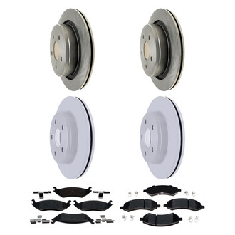 ACDelco® - Silver™ Front and Rear Brake Kit with Semi-Metallic Pads