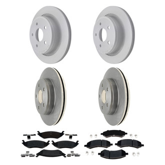 ACDelco® - Silver™ Front and Rear Brake Kit with Semi-Metallic Pads