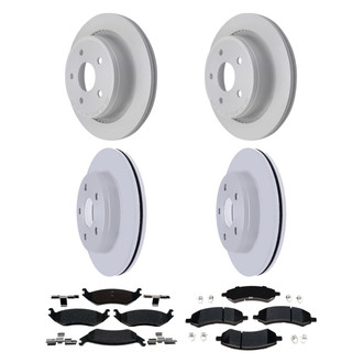ACDelco® - Silver™ Front and Rear Brake Kit with Semi-Metallic Pads