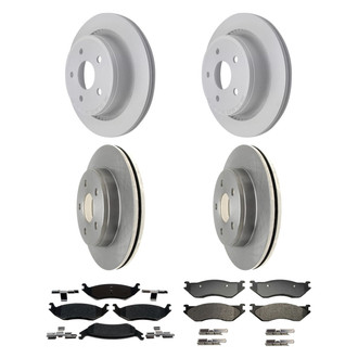 ACDelco® - Silver™ Front and Rear Brake Kit with Semi-Metallic Pads