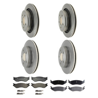 ACDelco® - Silver™ Front and Rear Brake Kit with Semi-Metallic Pads