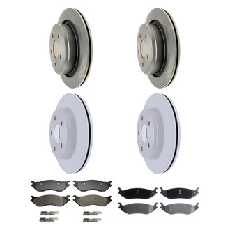 ACDelco® - Silver™ Front and Rear Brake Kit with Semi-Metallic Pads