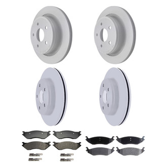 ACDelco® - Silver™ Front and Rear Brake Kit with Semi-Metallic Pads