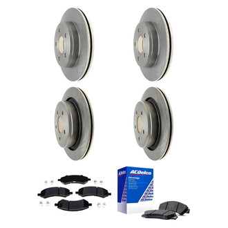 ACDelco® - Silver™ Front and Rear Brake Kit with Semi-Metallic Pads