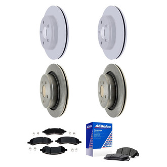 ACDelco® - Silver™ Front and Rear Brake Kit with Semi-Metallic Pads