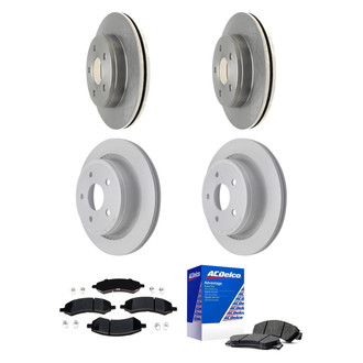 ACDelco® - Silver™ Front and Rear Brake Kit with Semi-Metallic Pads