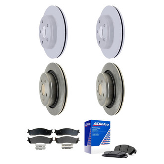 ACDelco® - Silver™ Front and Rear Brake Kit with Semi-Metallic Pads