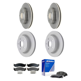 ACDelco® - Silver™ Front and Rear Brake Kit with Semi-Metallic Pads