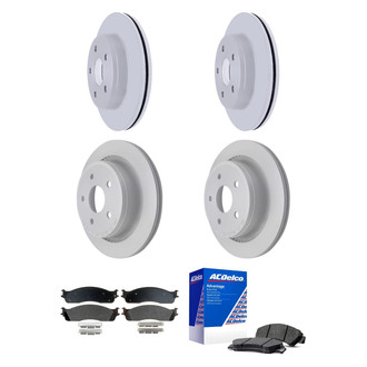 ACDelco® - Silver™ Front and Rear Brake Kit with Semi-Metallic Pads