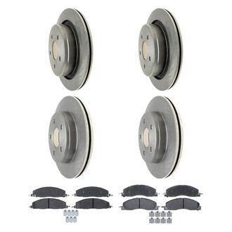 ACDelco® - Silver™ Front and Rear Brake Kit with Semi-Metallic Pads