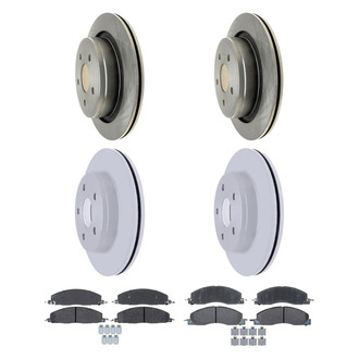 ACDelco® - Silver™ Front and Rear Brake Kit with Semi-Metallic Pads