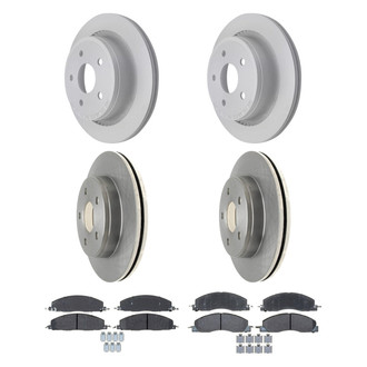 ACDelco® - Silver™ Front and Rear Brake Kit with Semi-Metallic Pads