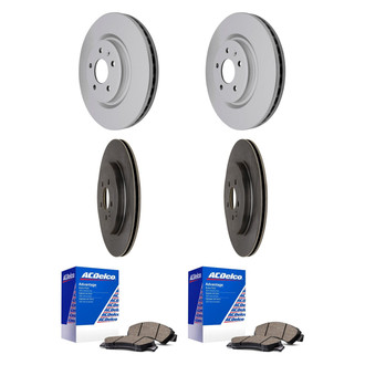 ACDelco® - Silver™ Front and Rear Brake Kit with Ceramic Pads