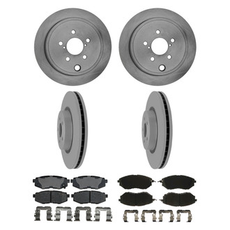 ACDelco® - Silver™ 1-Piece Plain Brake Kit with Ceramic Brake Pads