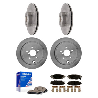 ACDelco® - Silver™ Front and Rear Brake Kit with Ceramic Pads