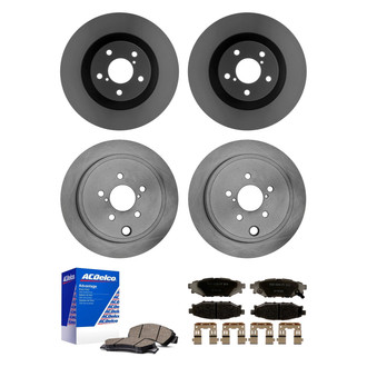 ACDelco® - Silver™ Front and Rear Brake Kit with Ceramic Pads
