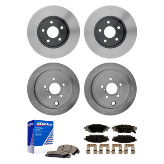 ACDelco® - Silver™ Front and Rear Brake Kit with Ceramic Pads