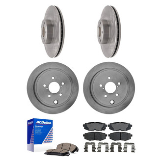 ACDelco® - Silver™ Front and Rear Brake Kit with Ceramic Pads