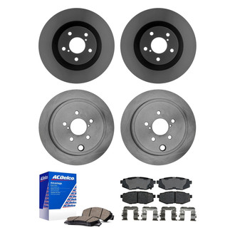 ACDelco® - Silver™ Front and Rear Brake Kit with Ceramic Pads