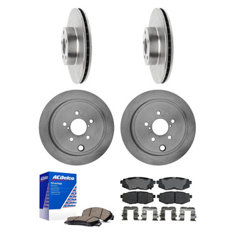 ACDelco® - Silver™ Front and Rear Brake Kit with Ceramic Pads
