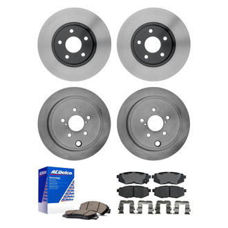 ACDelco® - Silver™ Front and Rear Brake Kit with Ceramic Pads