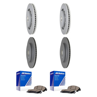 ACDelco® - Silver™ Front and Rear Brake Kit with Ceramic Pads