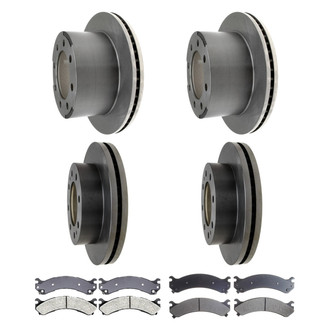 ACDelco® - Silver™ 1-Piece Plain Brake Kit with Ceramic Brake Pads