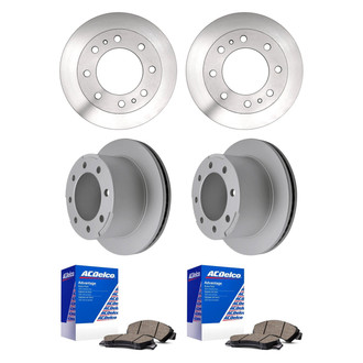 ACDelco® - Silver™ Front and Rear Brake Kit with Ceramic Pads