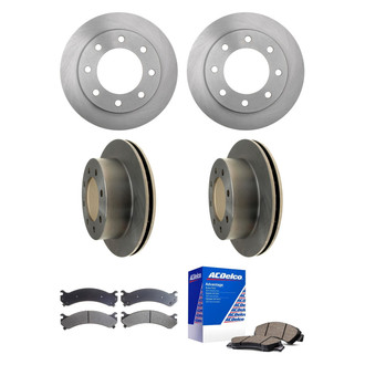 ACDelco® - Silver™ Front and Rear Brake Kit with Ceramic Pads