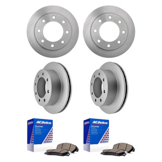 ACDelco® - Silver™ Front and Rear Brake Kit with Ceramic Pads