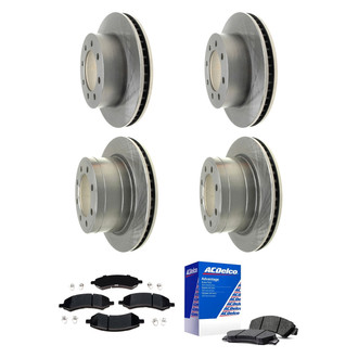 ACDelco® - Silver™ Front and Rear Brake Kit with Semi-Metallic Pads