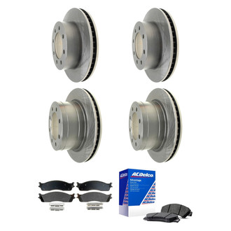 ACDelco® - Silver™ Front and Rear Brake Kit with Semi-Metallic Pads