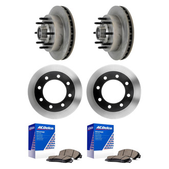 ACDelco® - Silver™ Front and Rear Brake Kit with Ceramic Pads