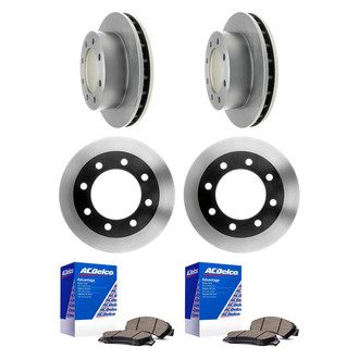 ACDelco® - Silver™ Front and Rear Brake Kit with Ceramic Pads
