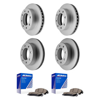 ACDelco® - Silver™ Front and Rear Brake Kit with Ceramic Pads