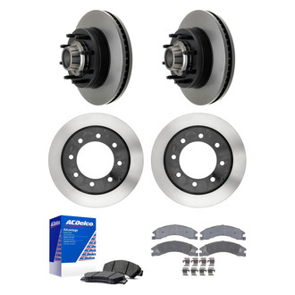 ACDelco® - Silver™ Front and Rear Brake Kit with Semi-Metallic Pads